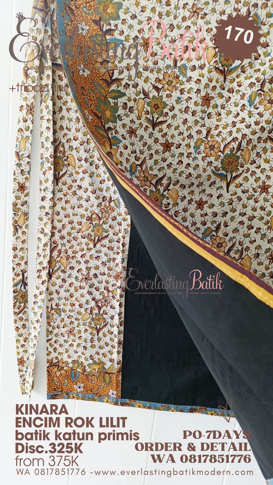 C170  KINARA ROK LILIT BATIK
