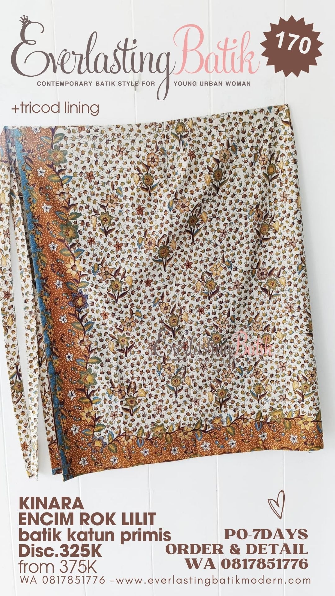 C170  KINARA ROK LILIT BATIK