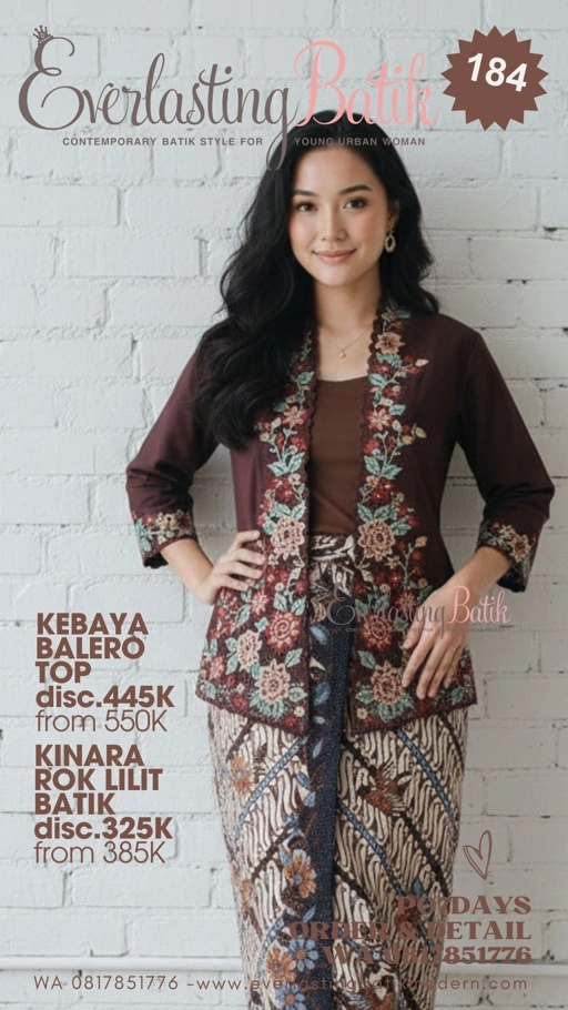 Image of C184 KEBAYA BALERO BORDIR TOP - byk warna