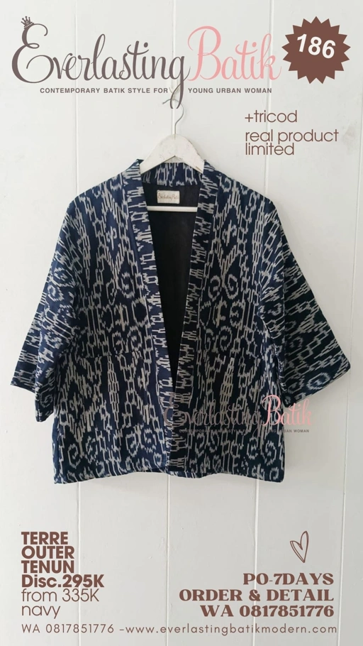 Image of C186 TERRE TENUN OUTER/BLAZER TOP