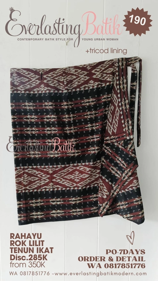 Image of C190 RAHAYU ROK LILIT IKAT TENUN