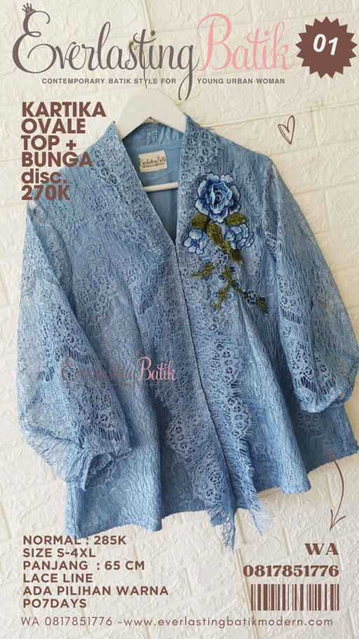 Image of LL.01 KARTIKA LACE TOP + BORDIR BUNGA 