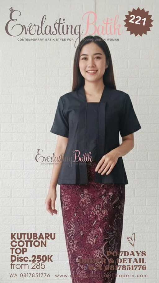 Image of C221 KUTUBARU KATUN POLOS - byk warna
