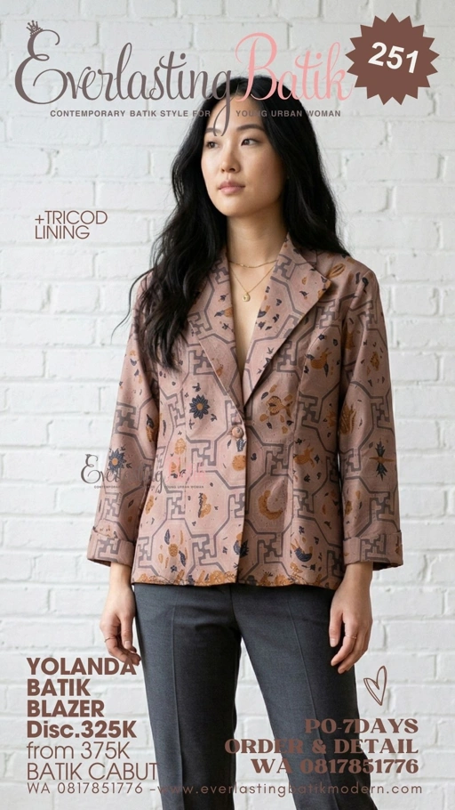 Image of C251 YOLANDA BLAZER / OUTER BATIK