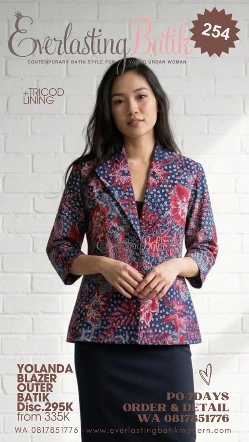 Image of C254 YOLANDA BLAZER / OUTER BATIK