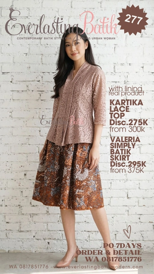 Image of C277 KARTIKA LACE TOP - mocha - byk warna