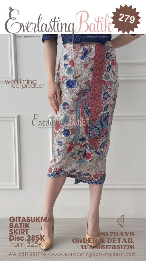 Image of C279 GITASUKMA BATIK SKIRT 