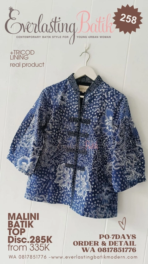 Image of C258 MALINI BATIK TOP 