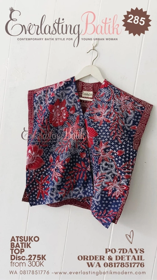 Image of C285 ATSUKO BATIK TOP - FREESIZE
