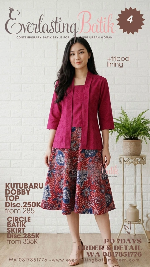 Image of C4 KUTUBARU DOBBY BATIK TOP 