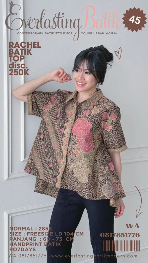 Image of C44 RACHEL BATIK TOP 