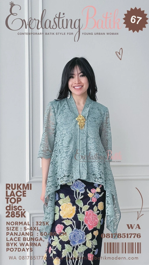 Image of C67 RUKMI LACE KEBAYA / TOP 