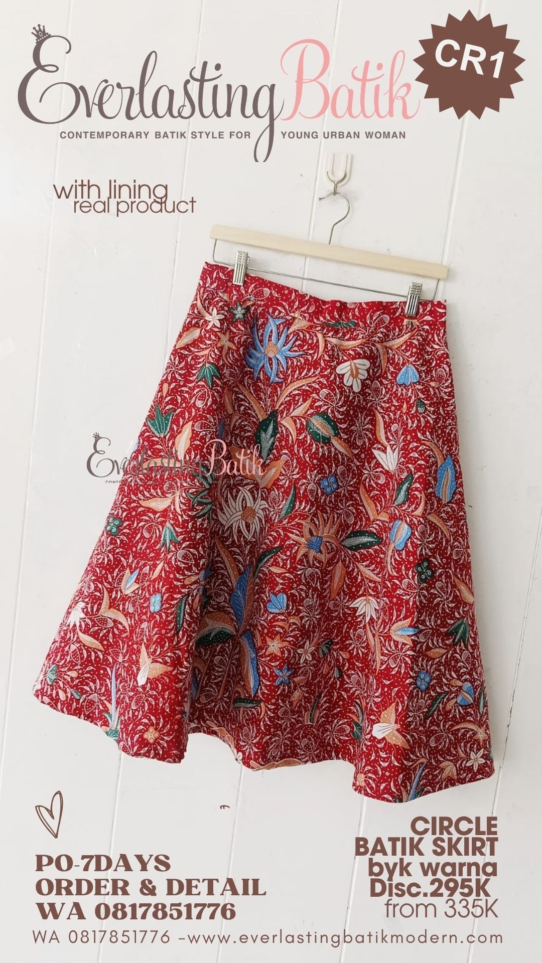CR1 CIRCLE BATIK SKIRT - diskon 295K