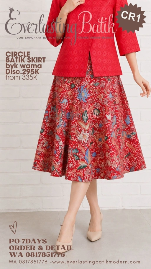 CR1 CIRCLE BATIK SKIRT - diskon 295K