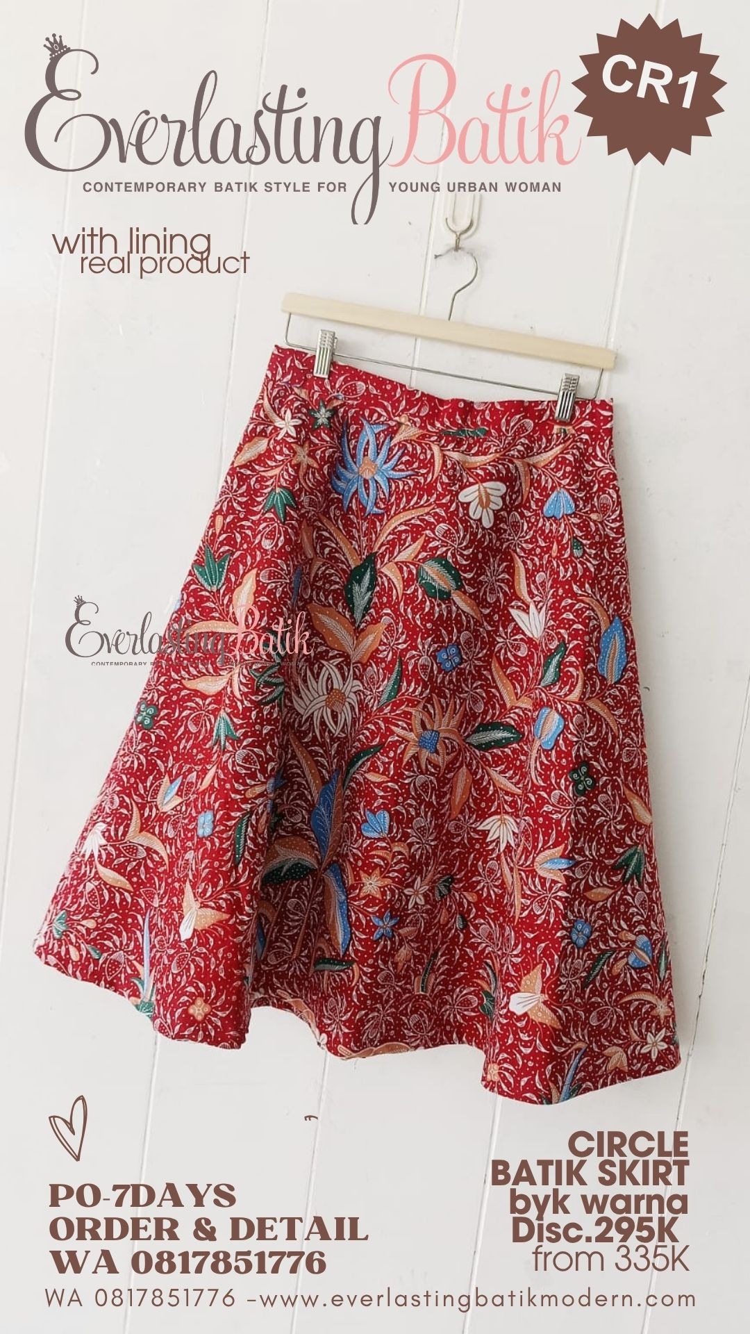CR1 CIRCLE BATIK SKIRT - diskon 295K