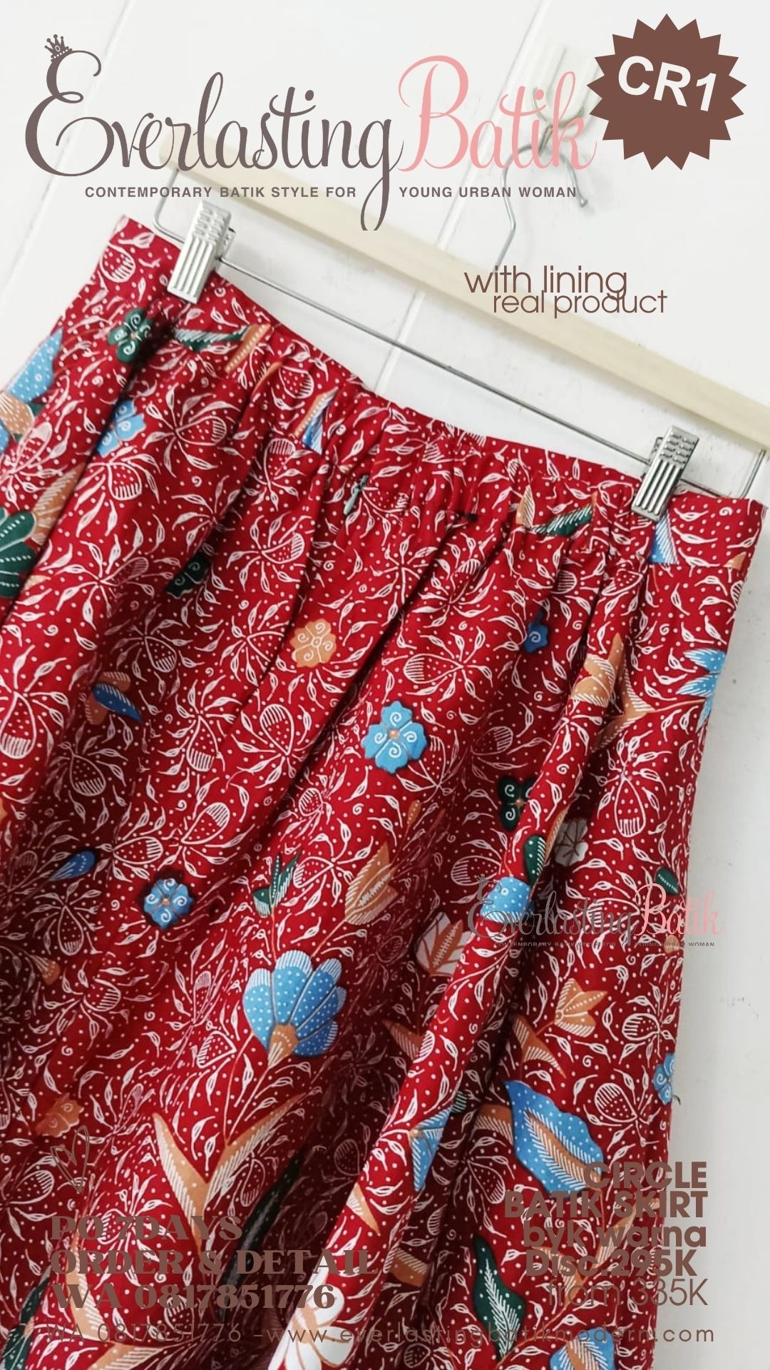 CR1 CIRCLE BATIK SKIRT - diskon 295K