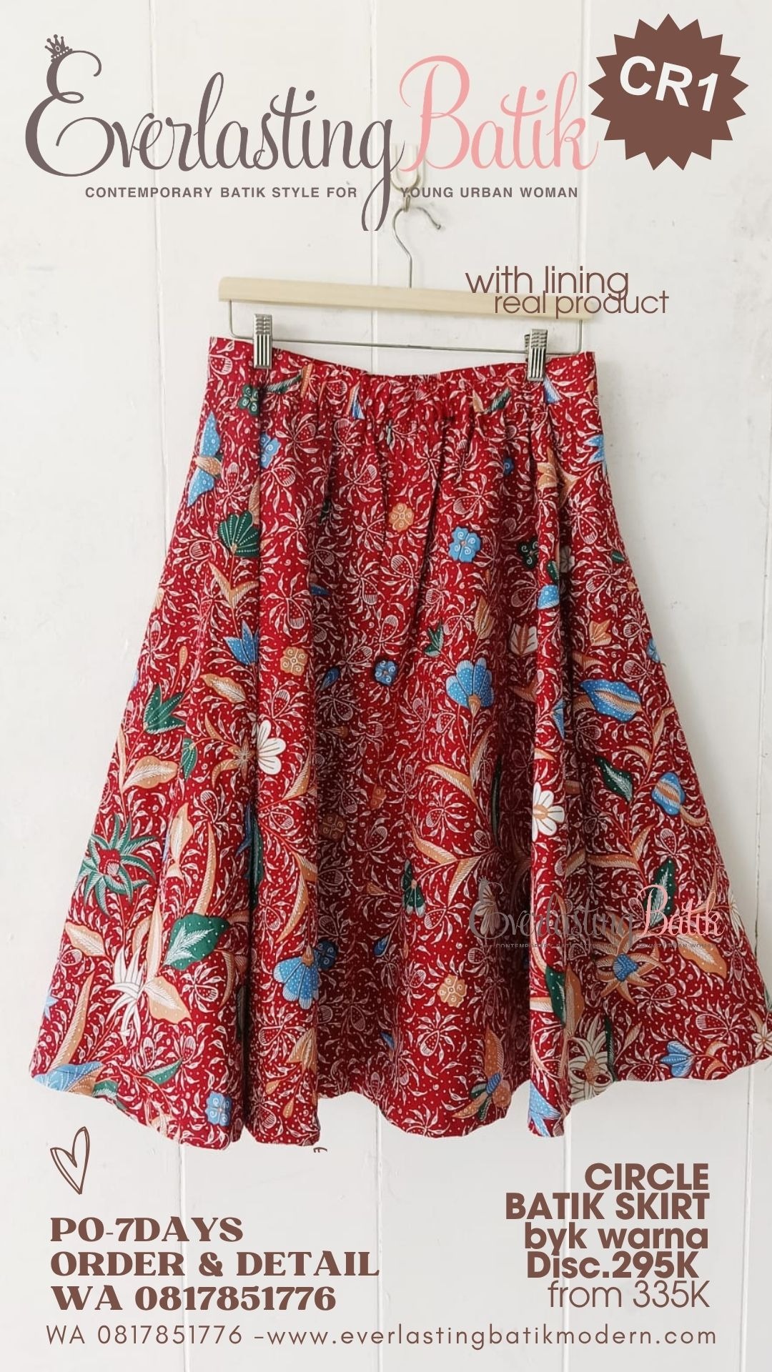 CR1 CIRCLE BATIK SKIRT - diskon 295K