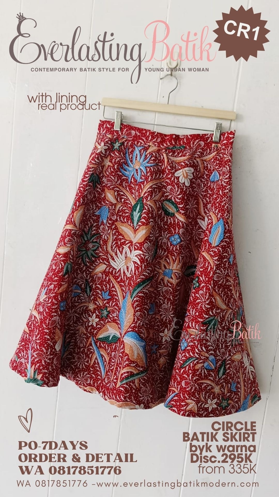 CR1 CIRCLE BATIK SKIRT - diskon 295K