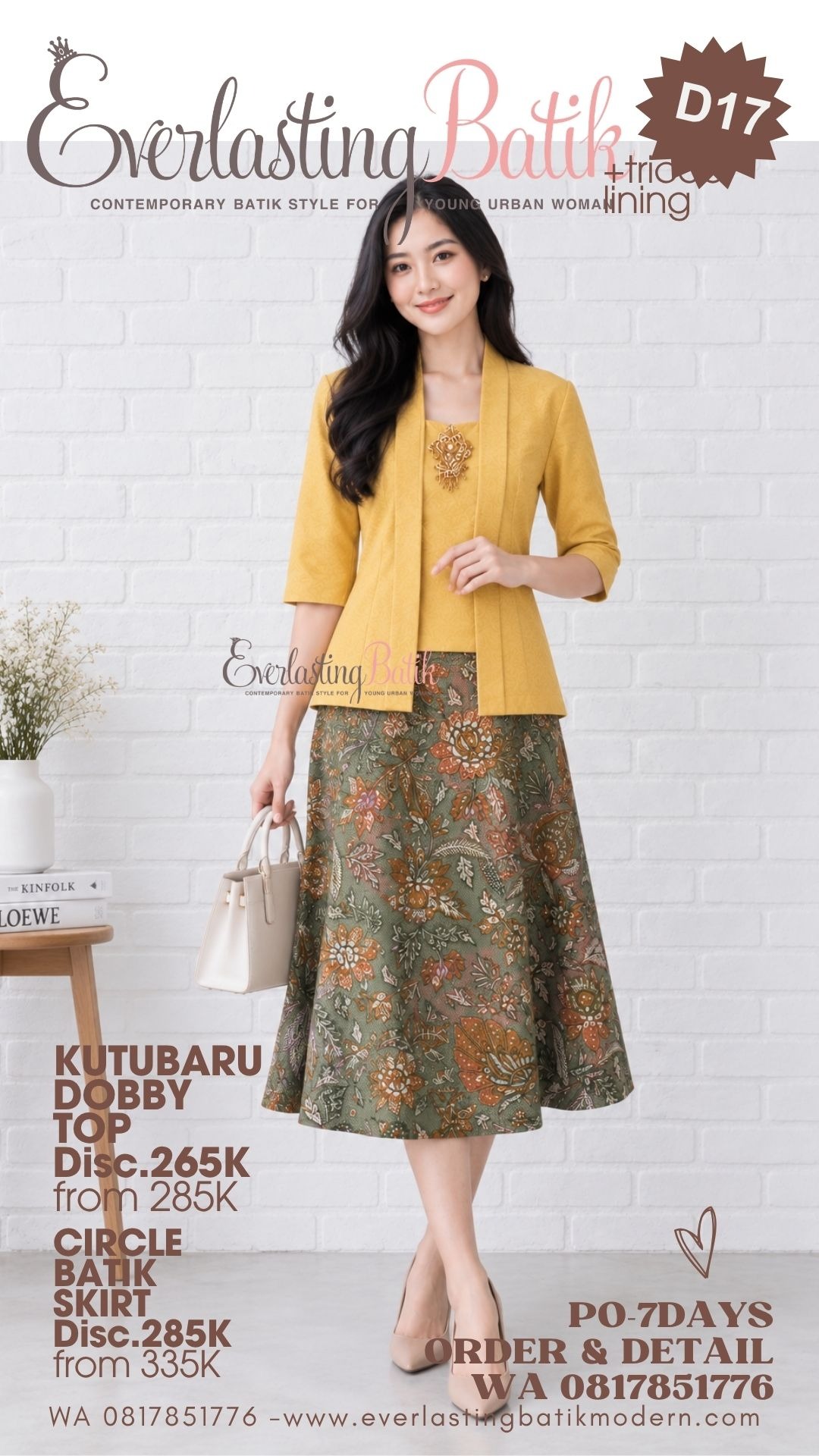 D17 KUTUBARU DOBBY BATIK  TOP - diskon 265K
