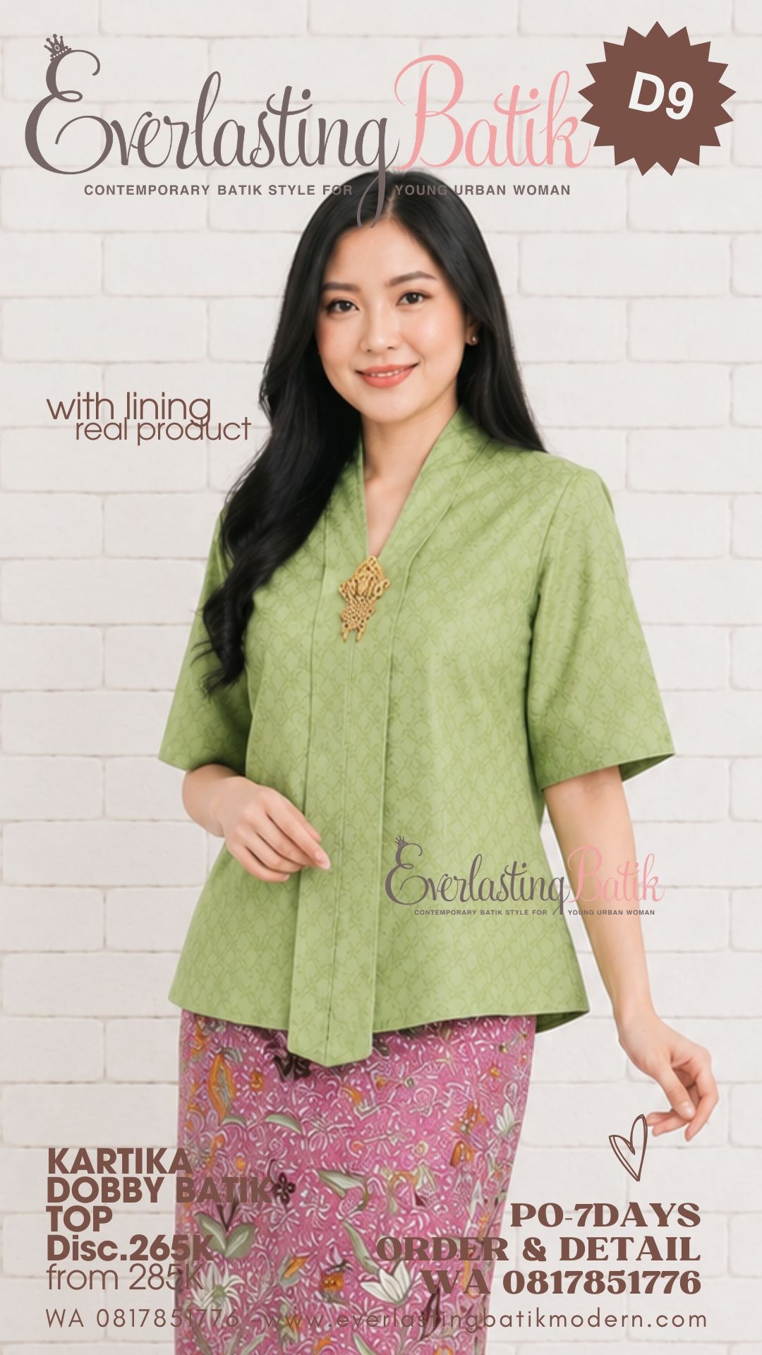 D9 KARTIKA DOBBY BATIK TOP - diskon 265K