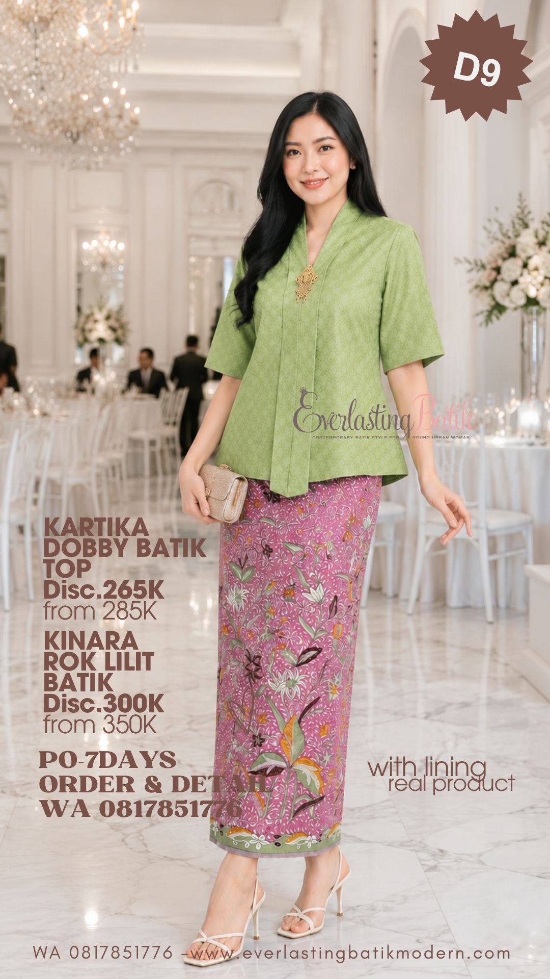 D9 KARTIKA DOBBY BATIK TOP - diskon 265K