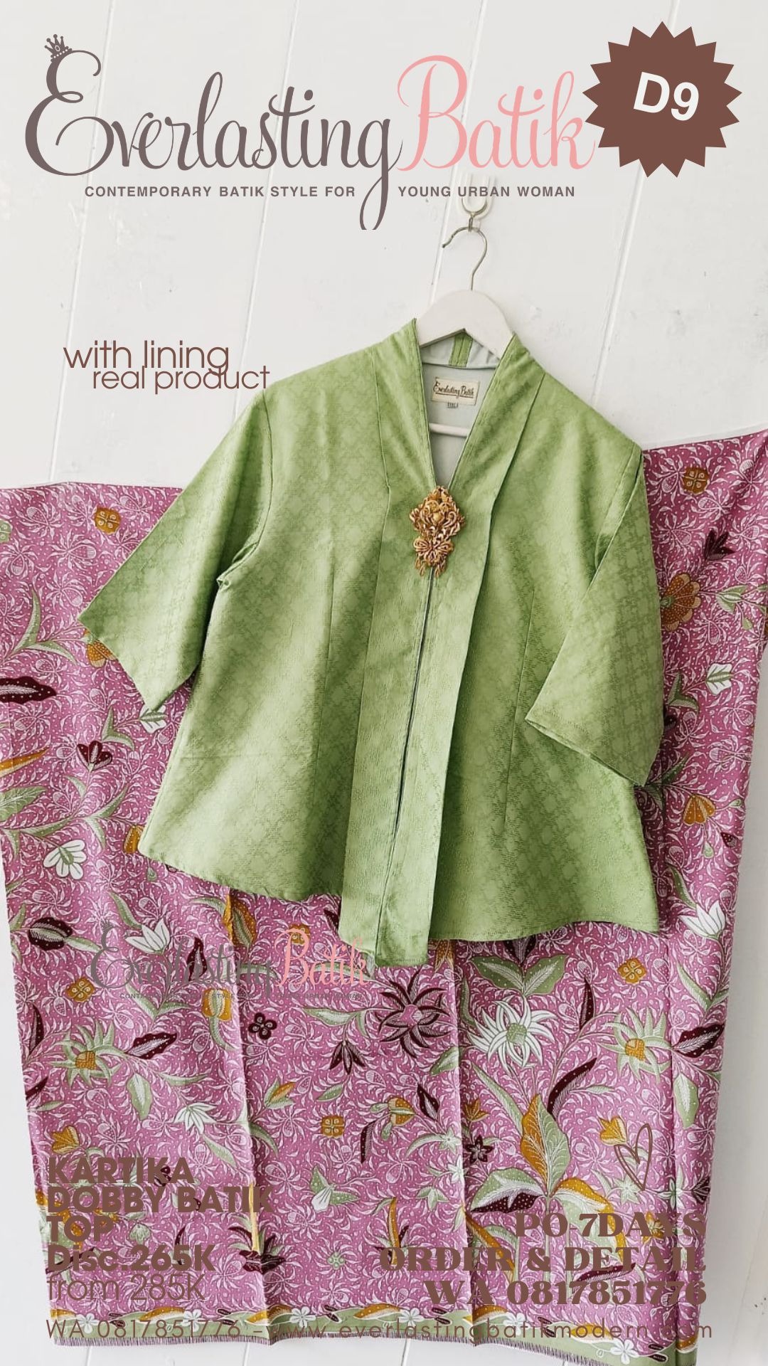 D9 KARTIKA DOBBY BATIK TOP - diskon 265K