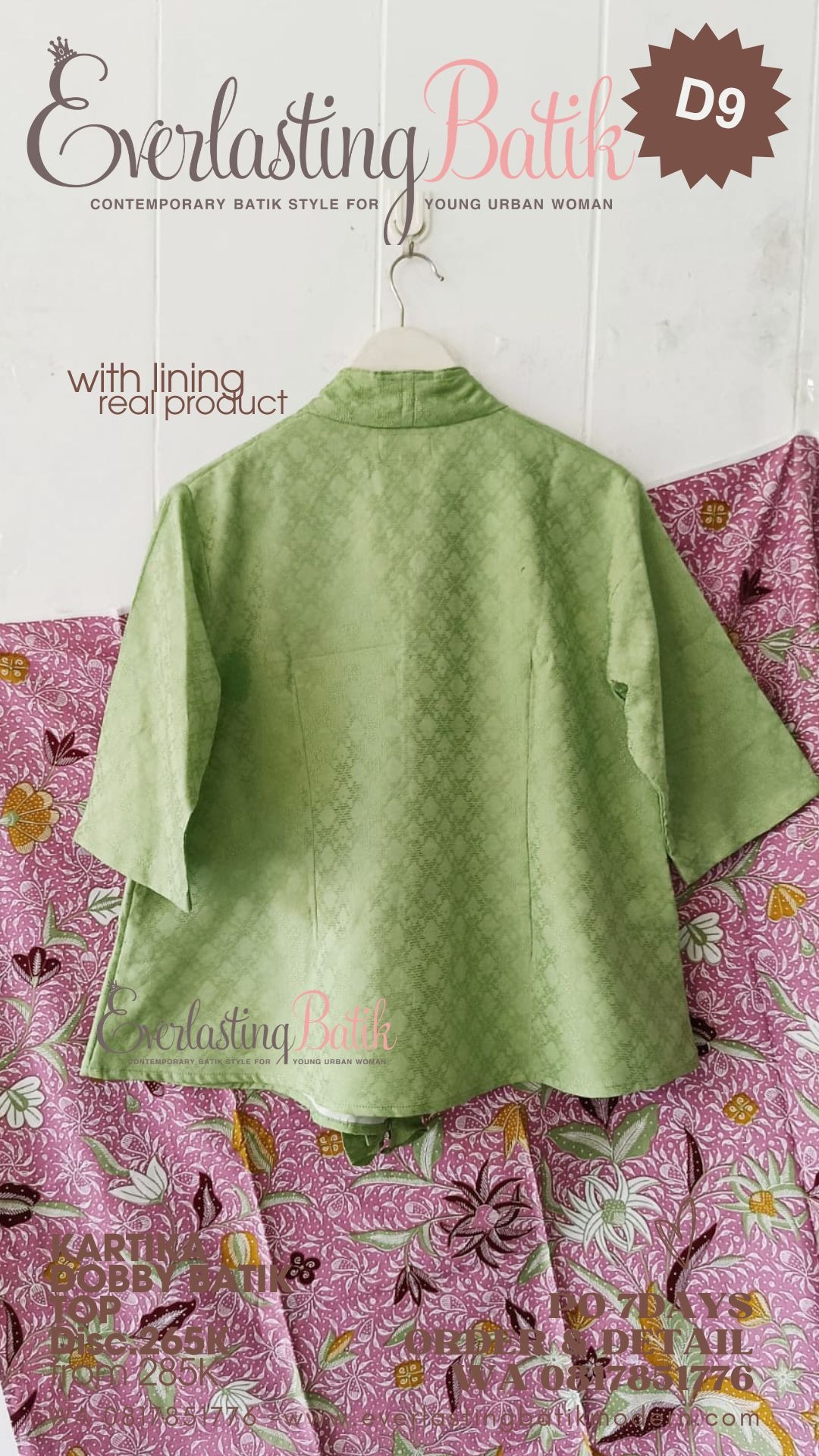 D9 KARTIKA DOBBY BATIK TOP - diskon 265K