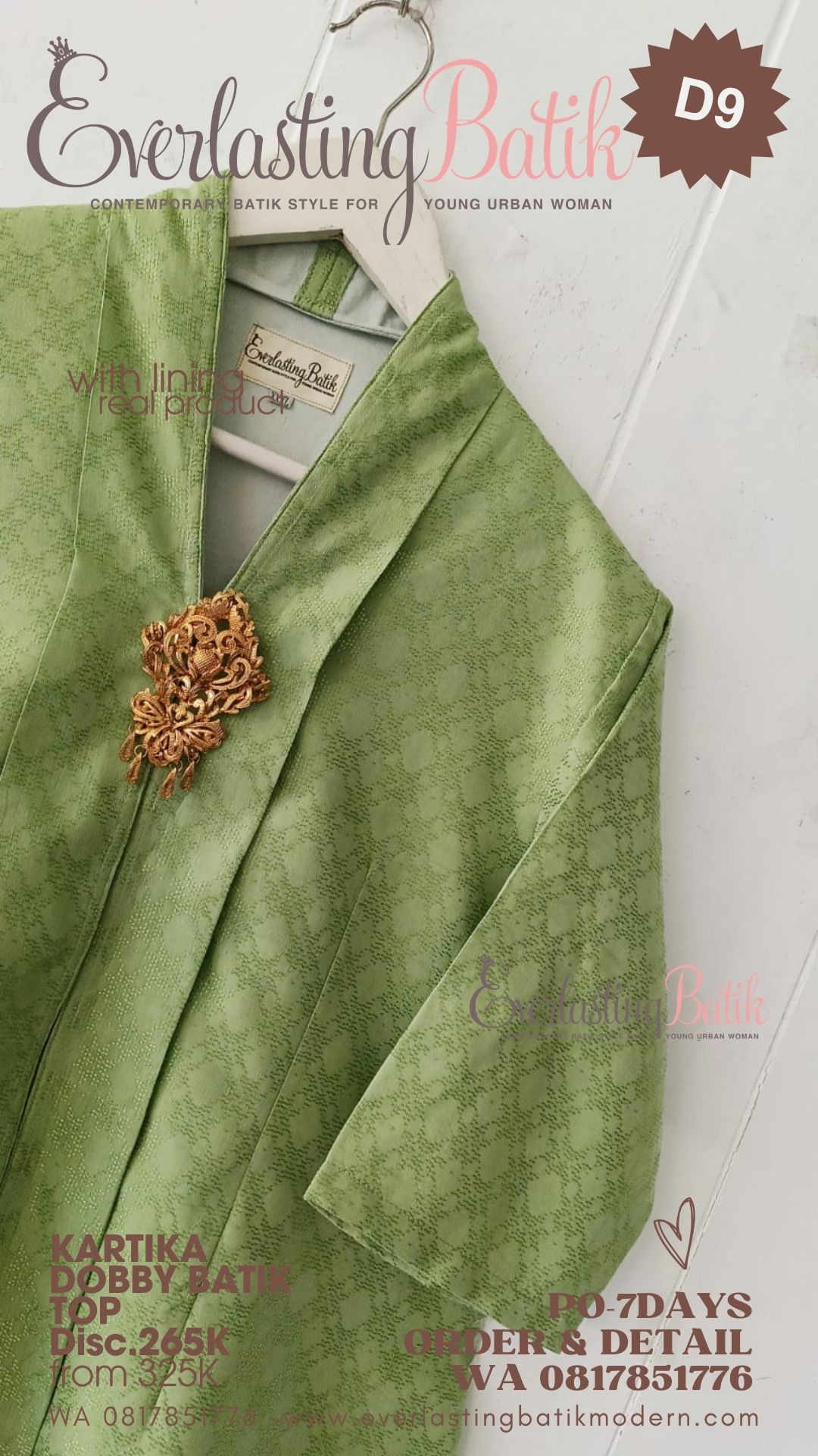 D9 KARTIKA DOBBY BATIK TOP - diskon 265K