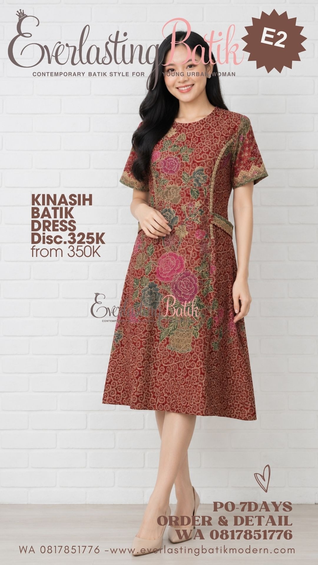 E2 KINASIH BATIK DRESS - diskon 325K