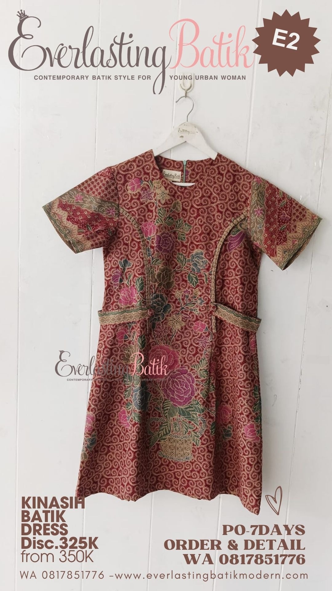 E2 KINASIH BATIK DRESS - diskon 325K