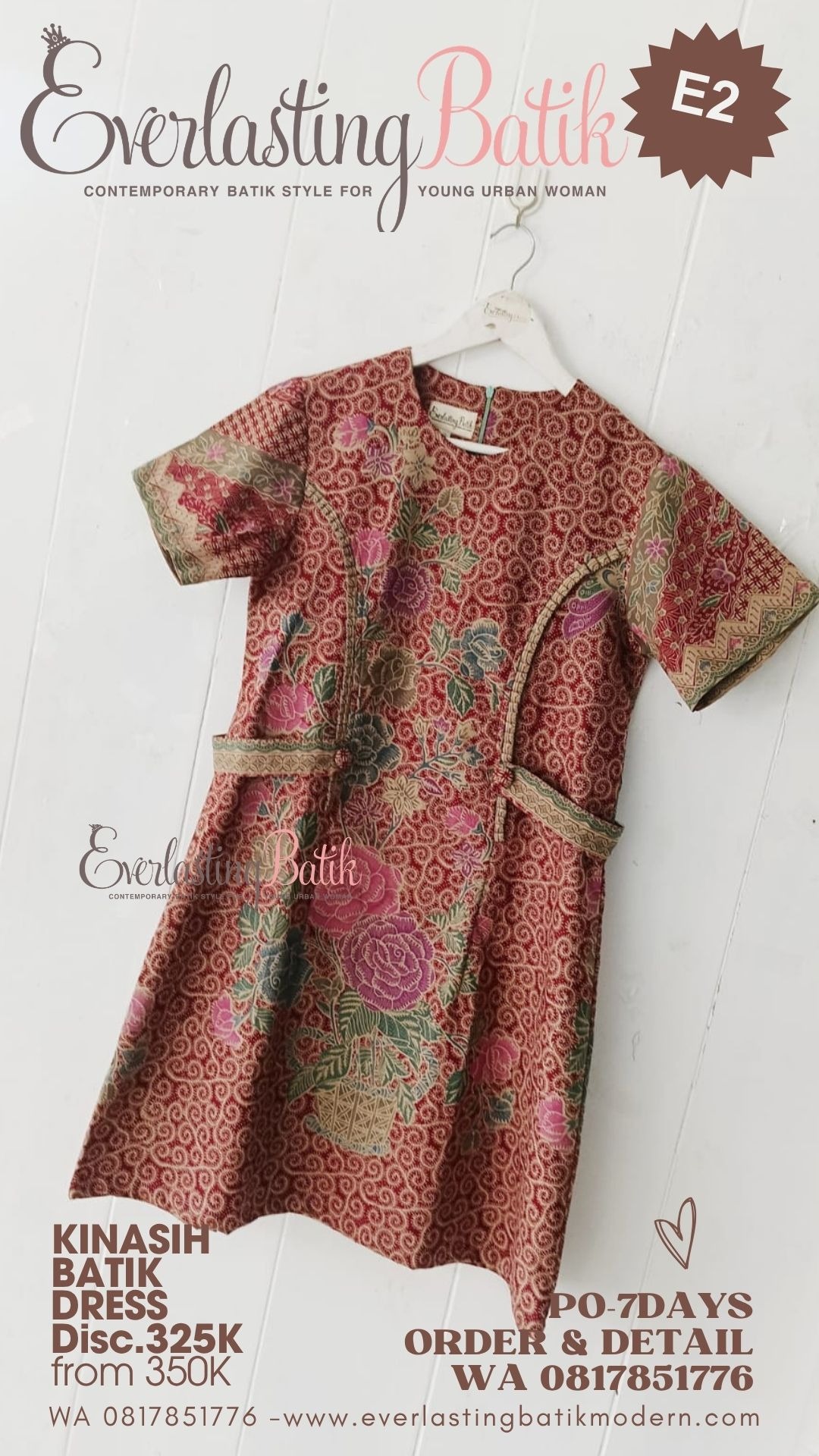 E2 KINASIH BATIK DRESS - diskon 325K