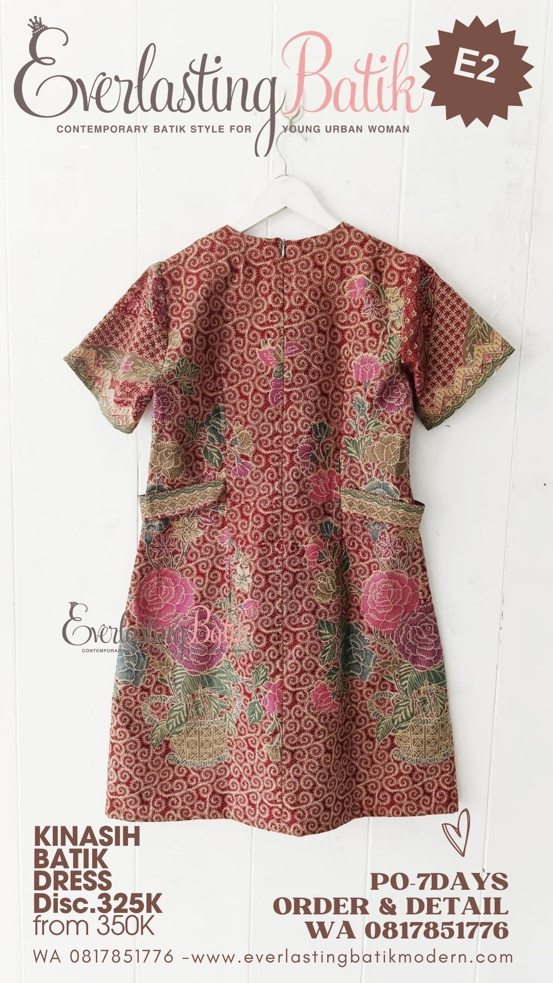 E2 KINASIH BATIK DRESS - diskon 325K