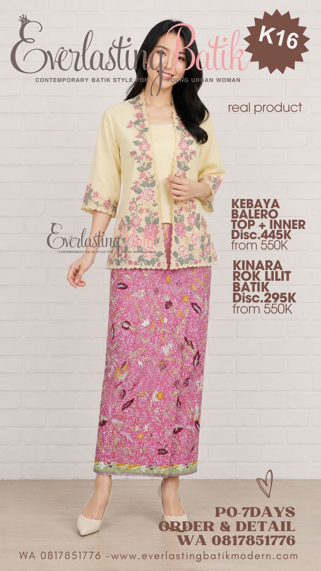 KINARA ROK LILIT BATIK - diskon 295K