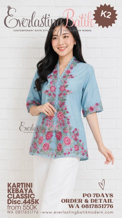 K2 KARTINI KEBAYA BORDIR TOP - diskon 445K