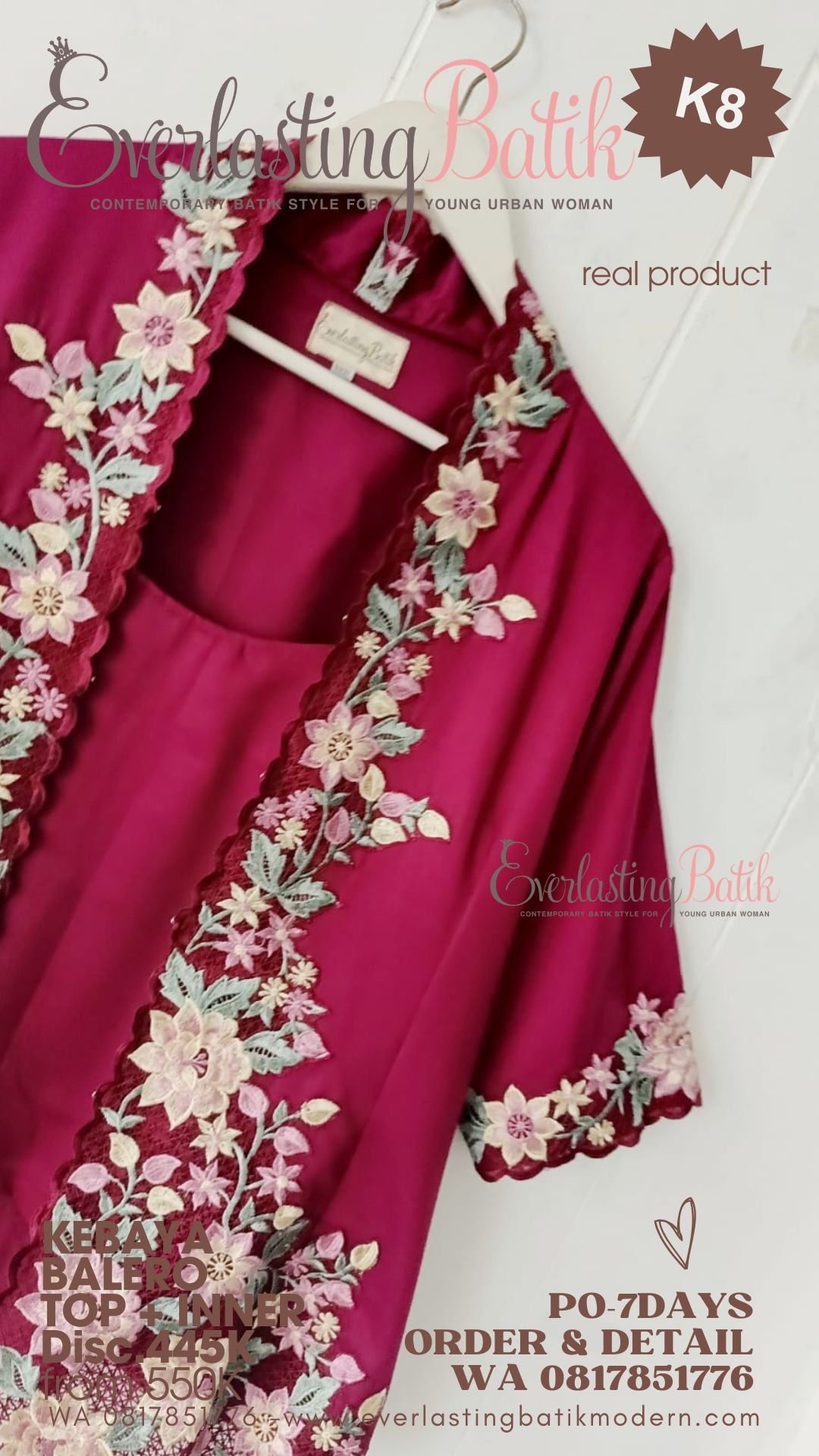 M8 KEBAYA BALERO BORDIR TOP - diskon 445K