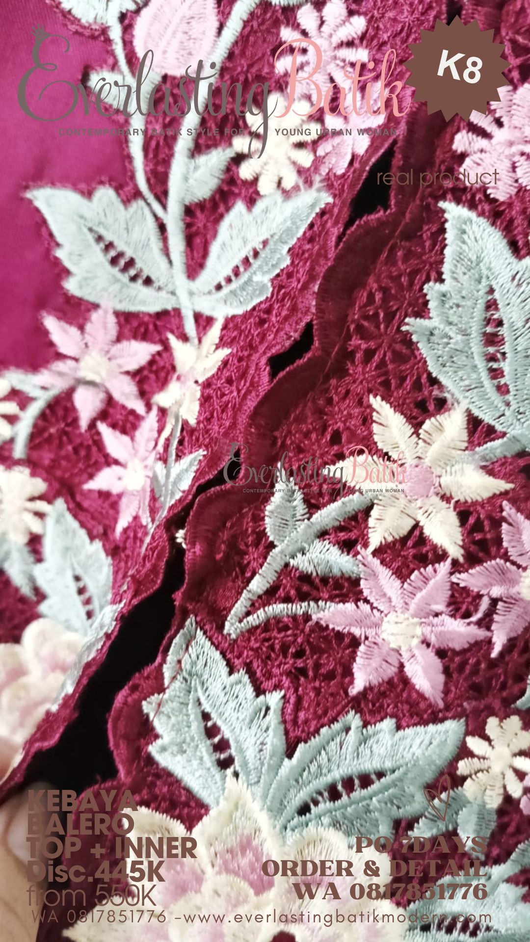 M8 KEBAYA BALERO BORDIR TOP - diskon 445K