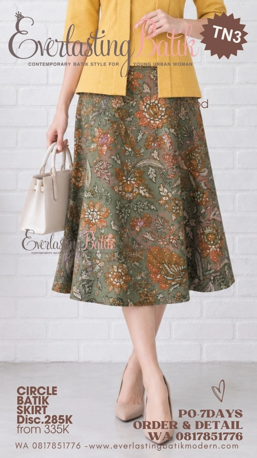 CIRCLE BATIK SKIRT - diskon 285K