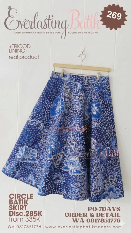 Image of C269 CIRCLE BATIK SKIRT 