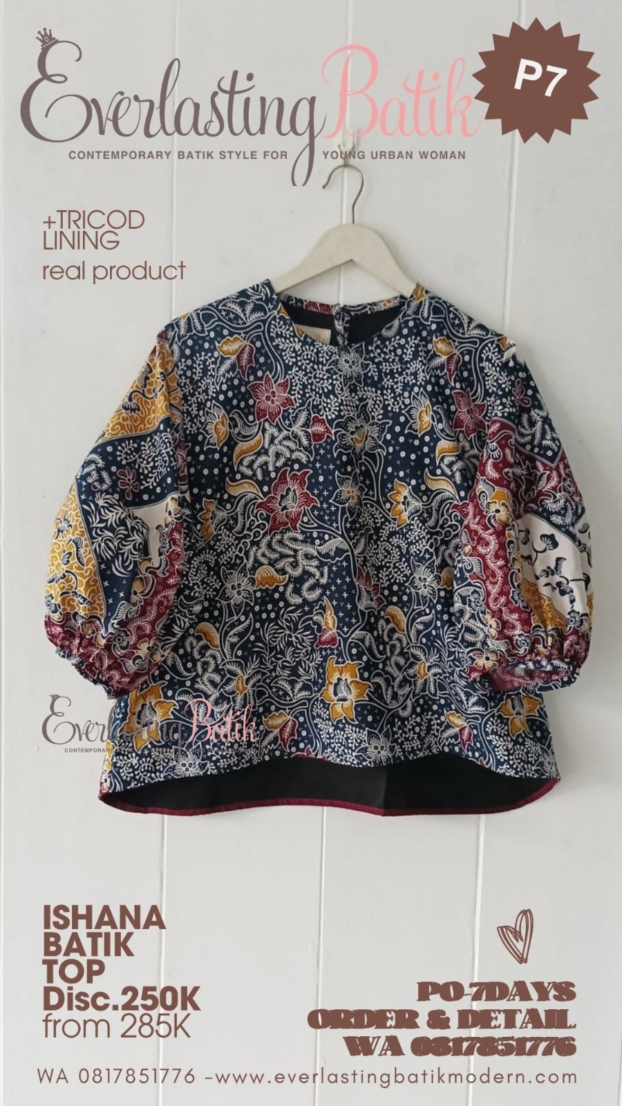 P7 ISHANA BATIK TOP - diskon 250K