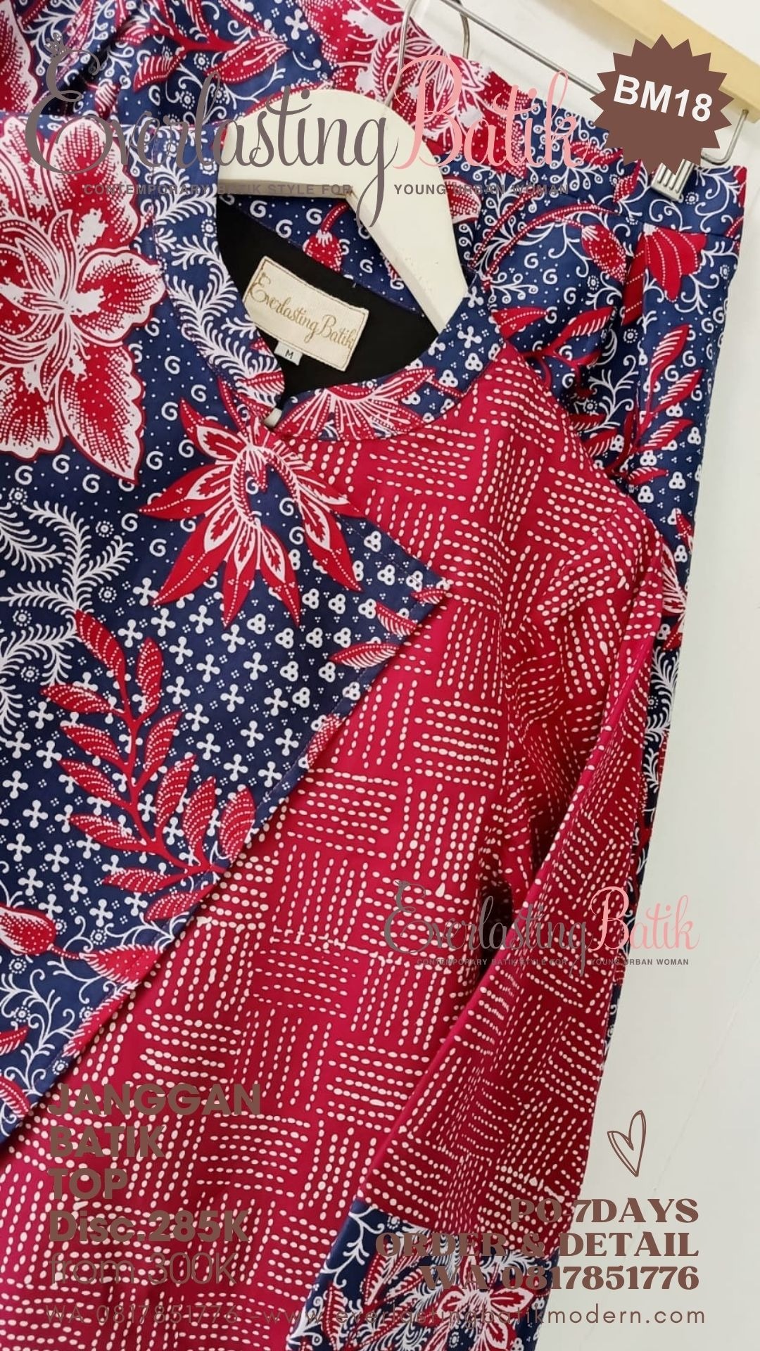 BM18 JANGGAN BATIK MIX TOP  - diskon 285K