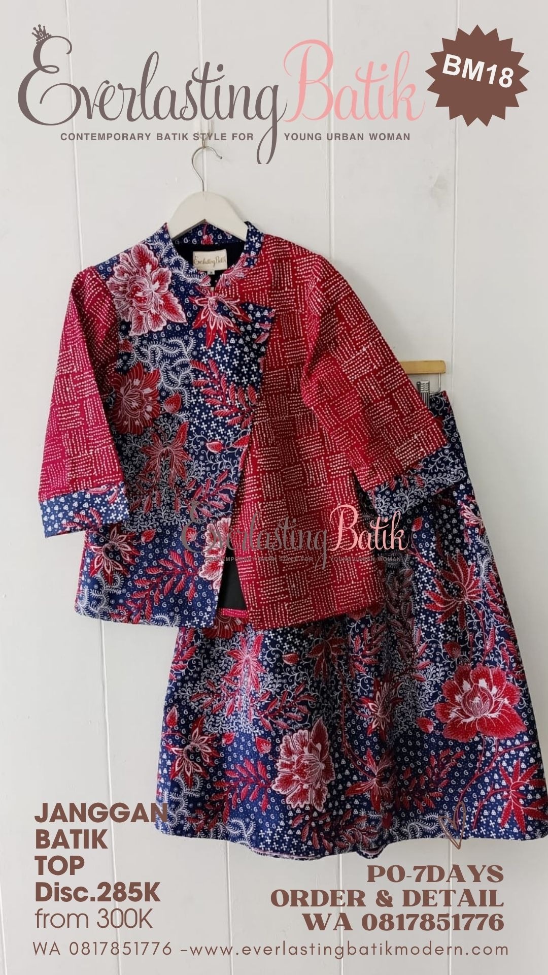 BM18 JANGGAN BATIK MIX TOP  - diskon 285K
