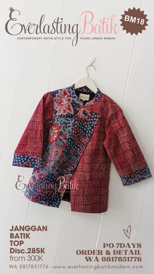 BM18 JANGGAN BATIK MIX TOP  - diskon 285K