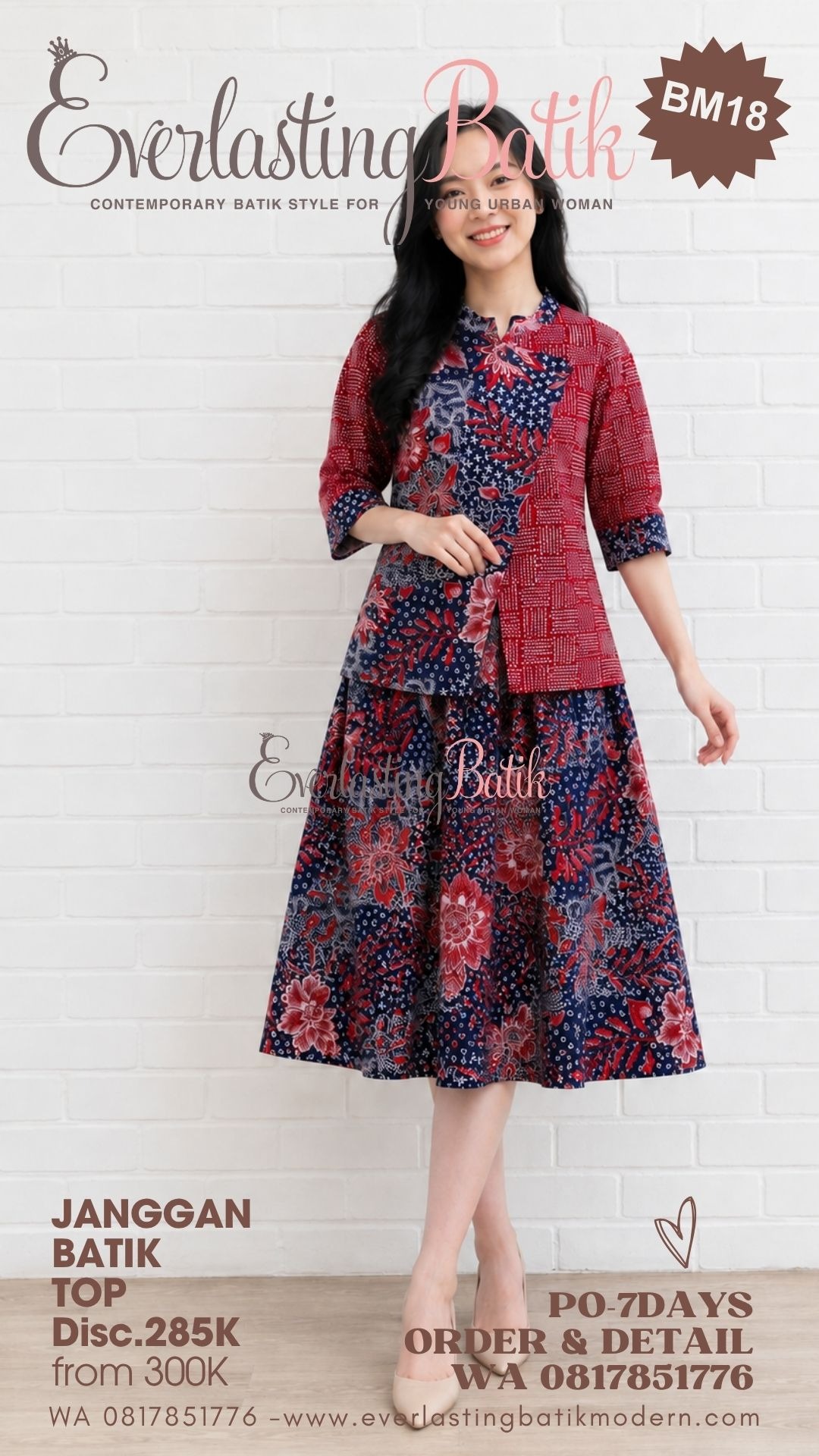 BM18 JANGGAN BATIK MIX TOP  - diskon 285K