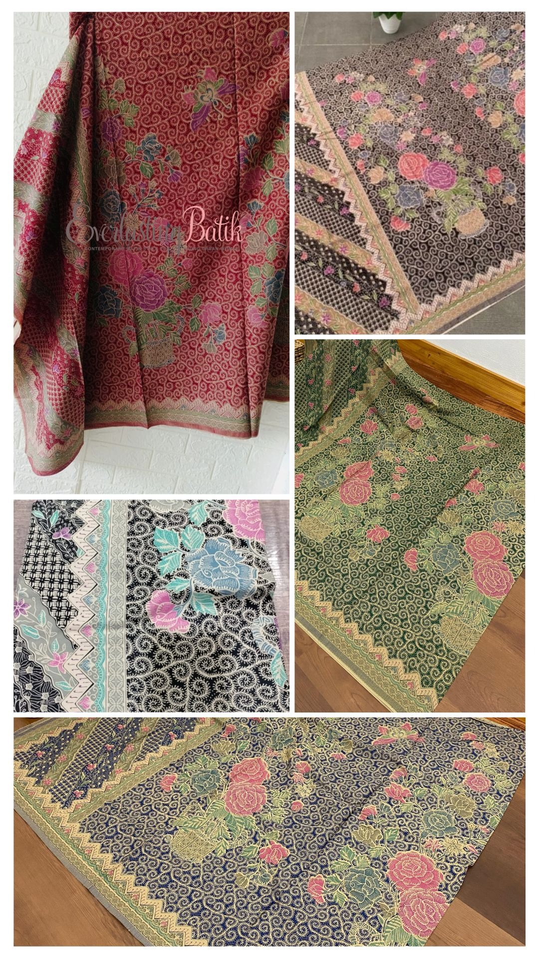 C128 KINARA ROK LILIT BATIK - MERAH KEMARON
