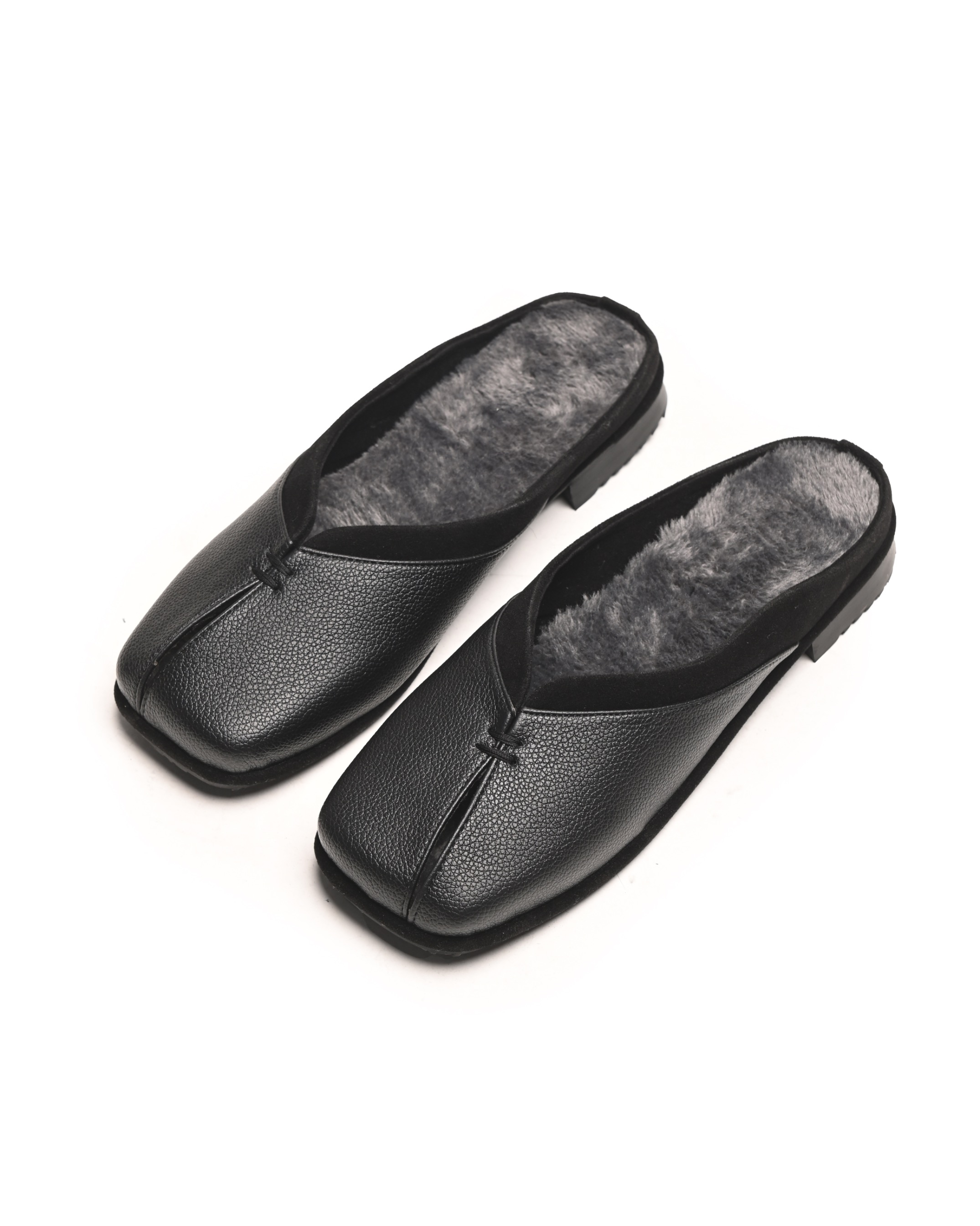 Foli Mules Fur Black