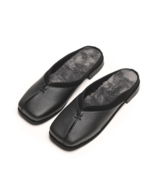 Foli Mules Fur Black