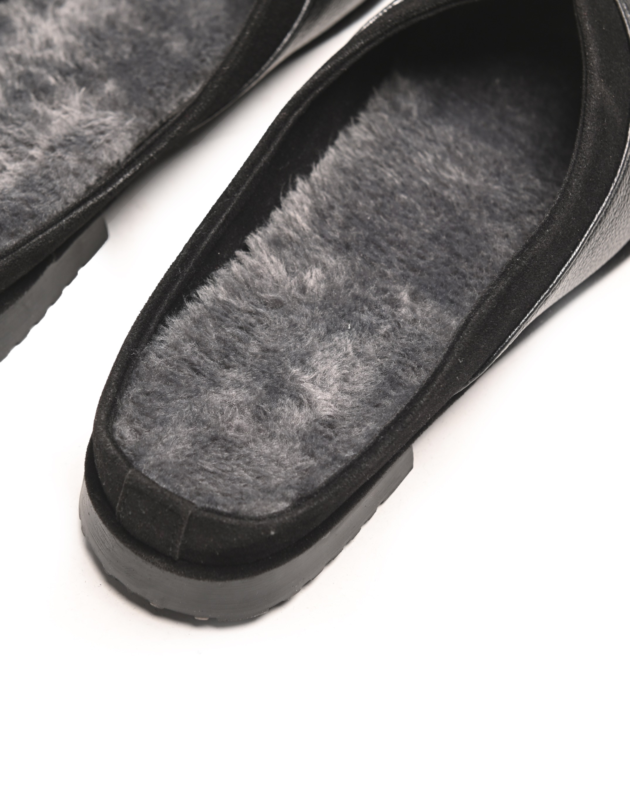 Foli Mules Fur Black
