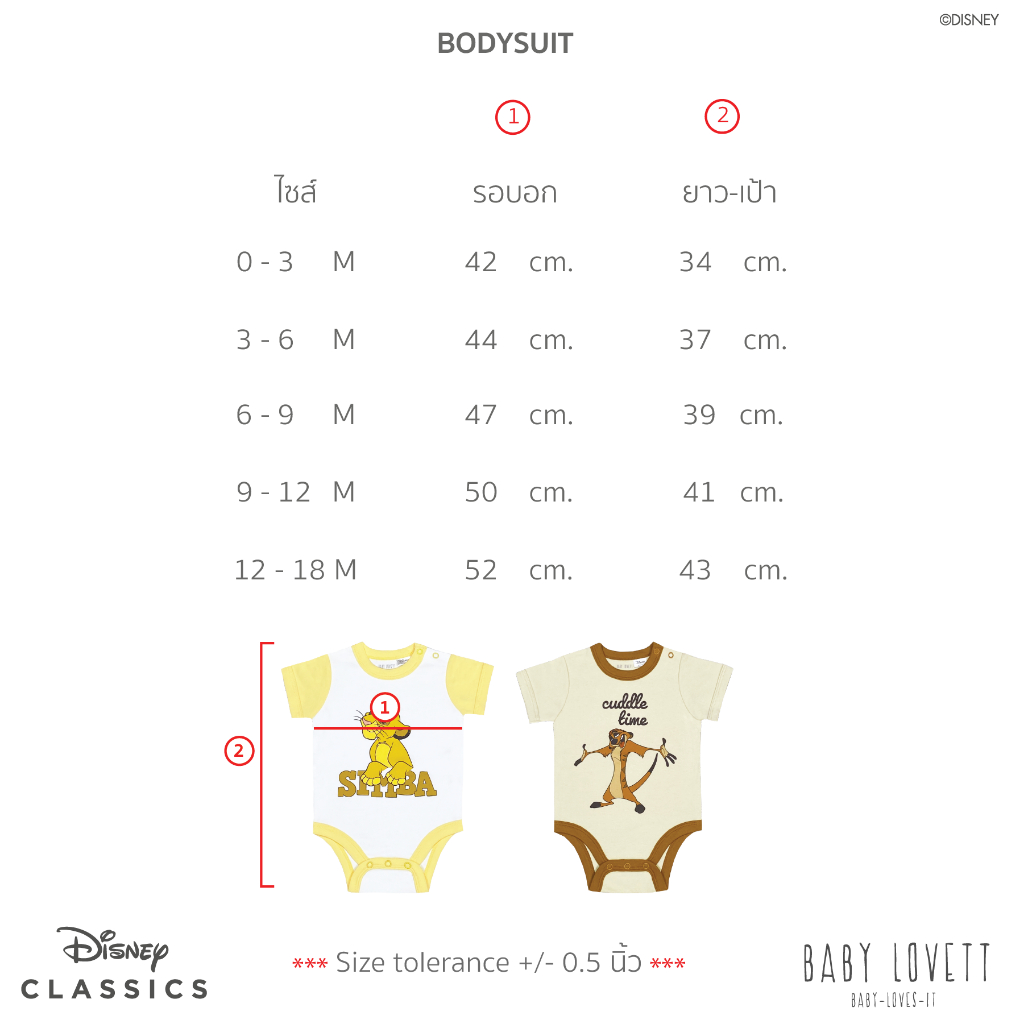 Set Bodysuit - Disney Simba