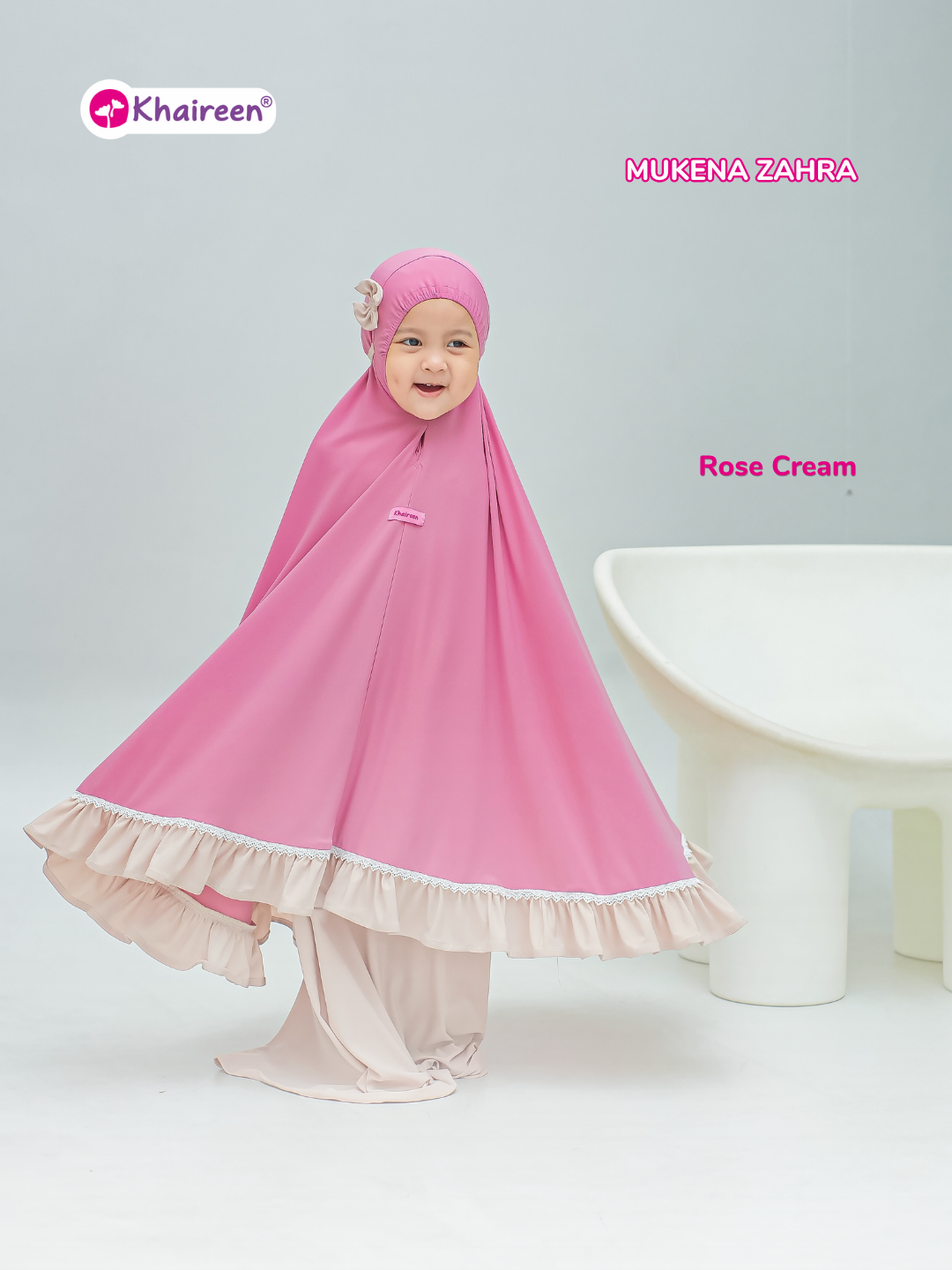 PRE ORDER Mukena Zahra (3-8 Tahun) Mukena Anak Polos Jersey Premium Adem 