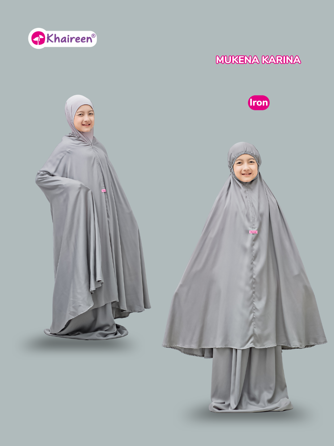 PRE ORDER Mukena Karina (3-12 Tahun) Mukena Anak Polos Katun Rayon Premium Adem Mukena TK SD SMP